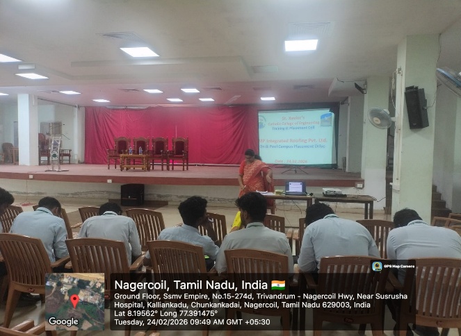 MP Integrated Roofing - On Campus Placement Drive on 24-02-2026